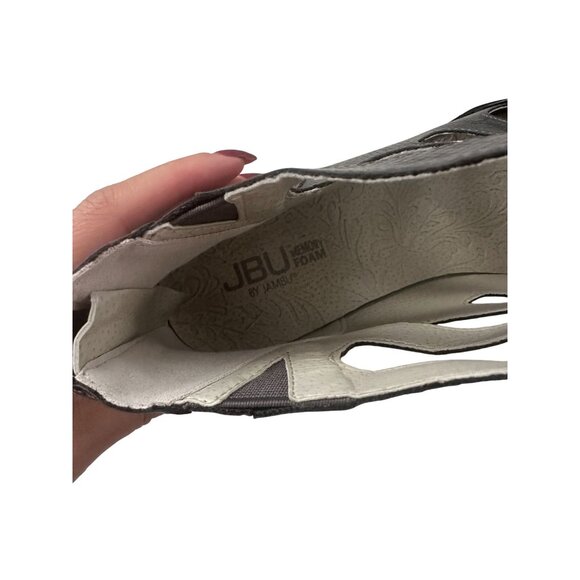 JAMBU Gray Snake Print Memory Foam Comfort Zip Up Shoes Size 9.5 - Picture 12 of 12